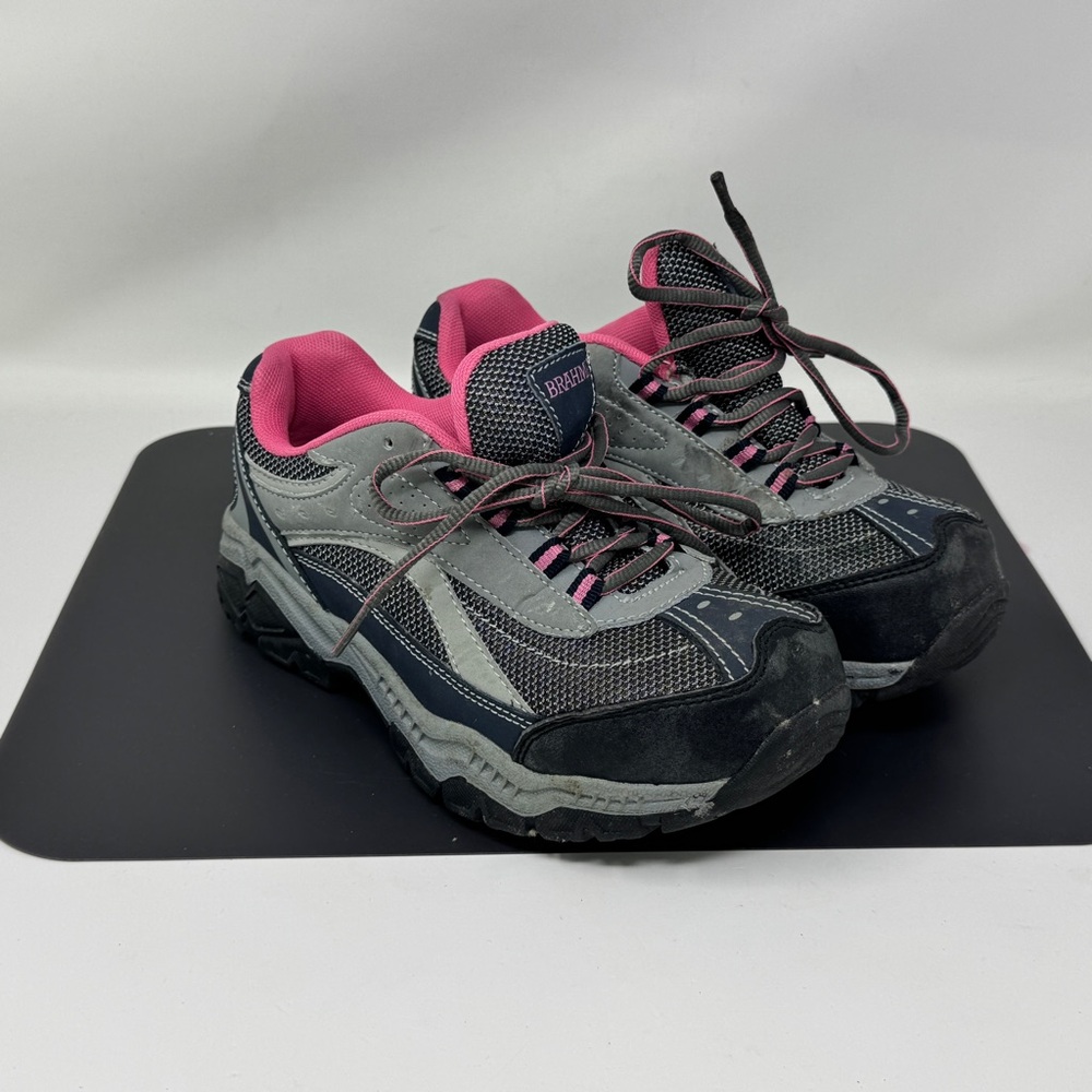 Brahma ST Womens Size 6 Gray/Pink Sarah Work Shoes steel toe work shoe